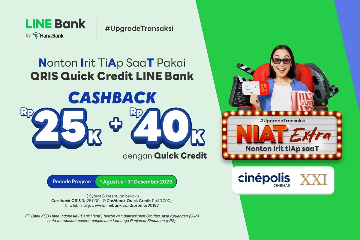 LIST STUDIO XXI (PROMO NIAT NONTON + NIAT NOTON EXTRA) 2023 LINE Bank
