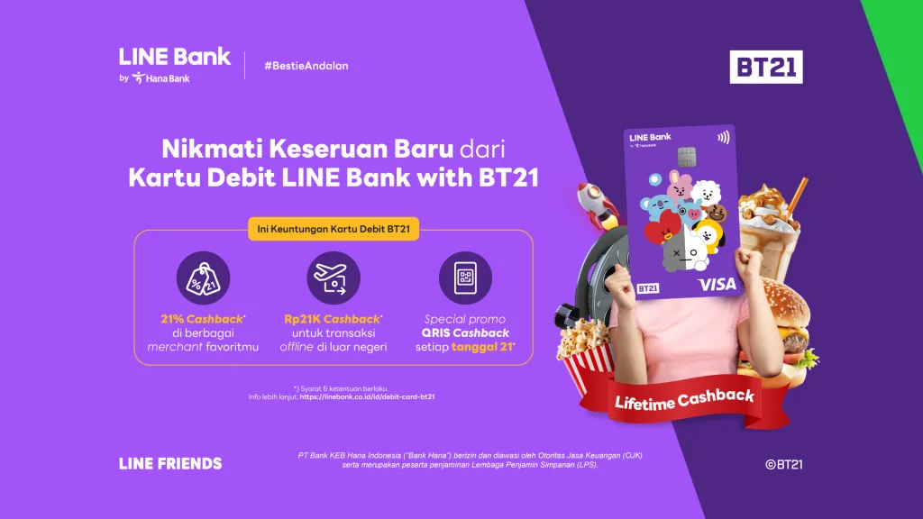 Cara Cepat Membuat Kartu Debit LINE Bank With BT21