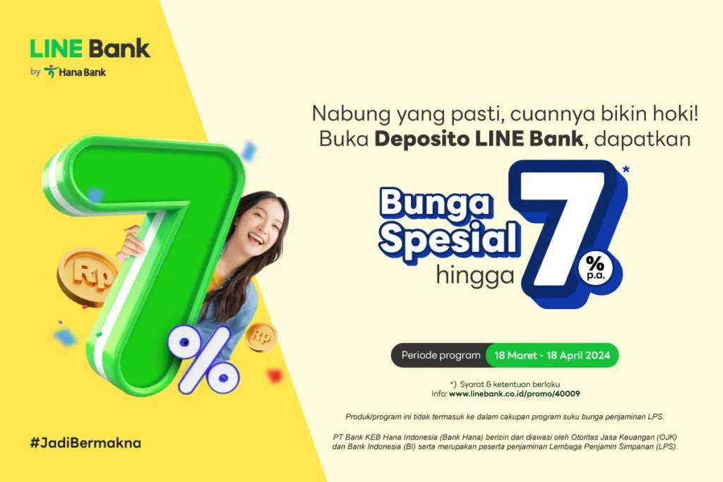 Deposito 7% LINE Bank