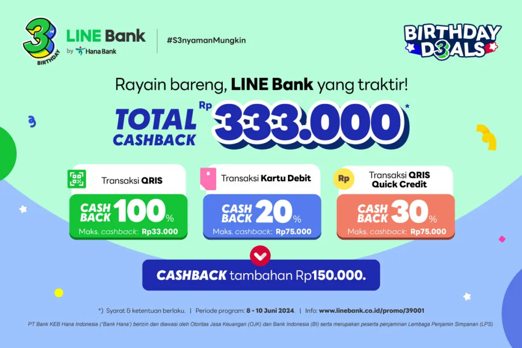 LINE Bank by Hana Bank di Tahun ke-3, Konsisten Ciptakan Layanan Perbankan #S3nyamanMungkin  