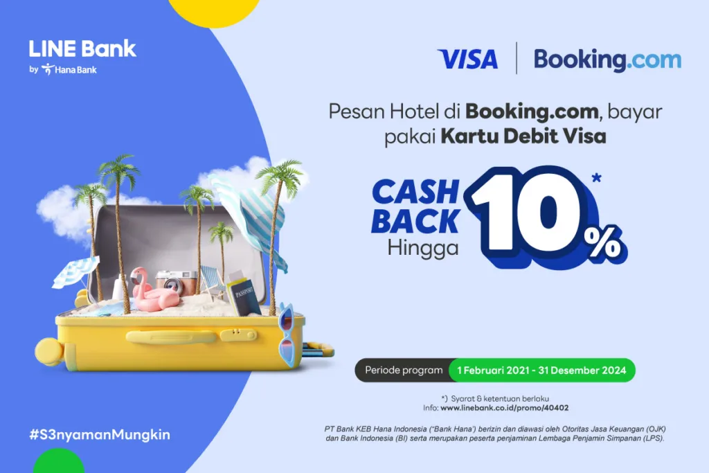 Booking.com dapatkan Diskon 10%