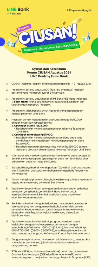 S&K Program CIUSAN AGUSTUS 2024