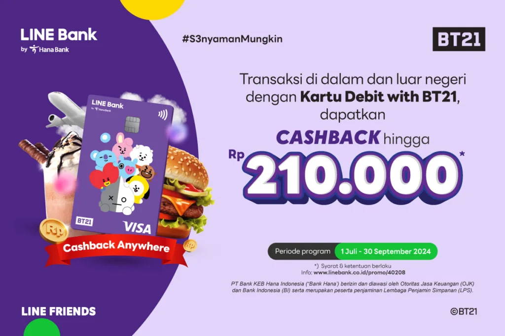 Transaksi menggunakan kartu debit with BT21