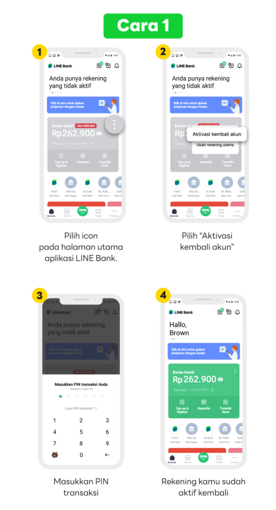 Langkah Mudah Mengaktifkan Akun Dormant LINE Bank-mu! (Cara 1)