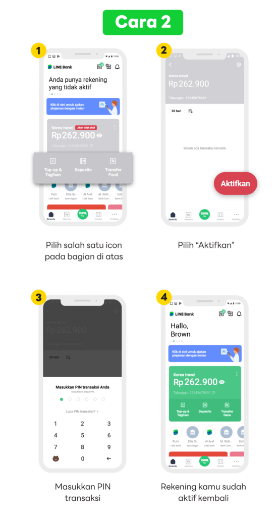 Langkah Mudah Mengaktifkan Akun Dormant LINE Bank-mu! (Cara 2)