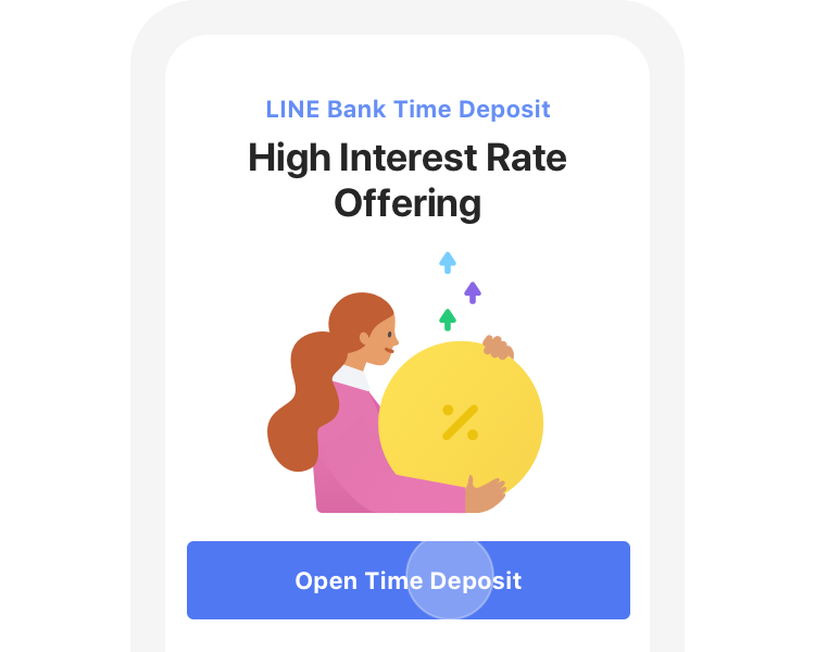 Flexible Digital Deposit Savings with High Interest LINE Bank